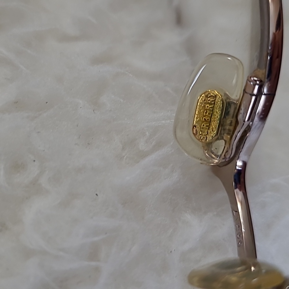 Vintage Burberry Frames Prescription eyeglasses B 1015 1011 preowned Gold Brown - Picture 7 of 11